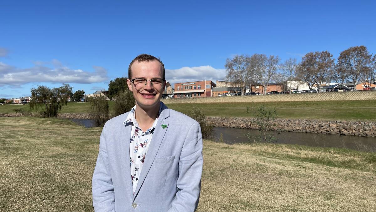 The Greens candidate for Ward 1 Campbell Knox at RH Taylor Park, Lorn. Picture by Chloe Coleman