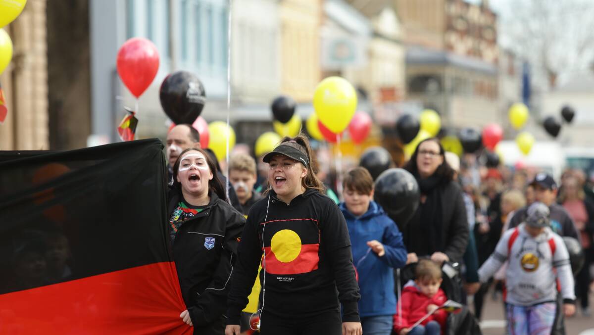 The Maitland NAIDOC Week march 2021. Picture by Jonathan Carroll.