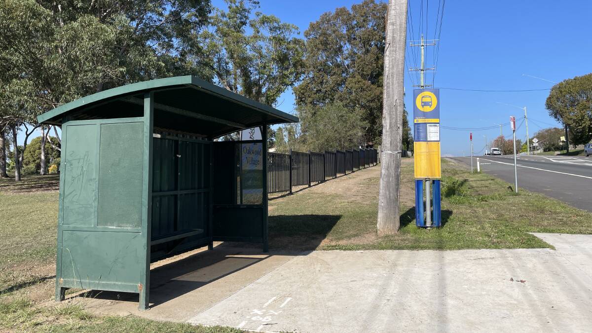 The bus stop at 343 Cessnock Road, Gillieston Heights is one of 26 getting an upgrade. Picture by Chloe Coleman