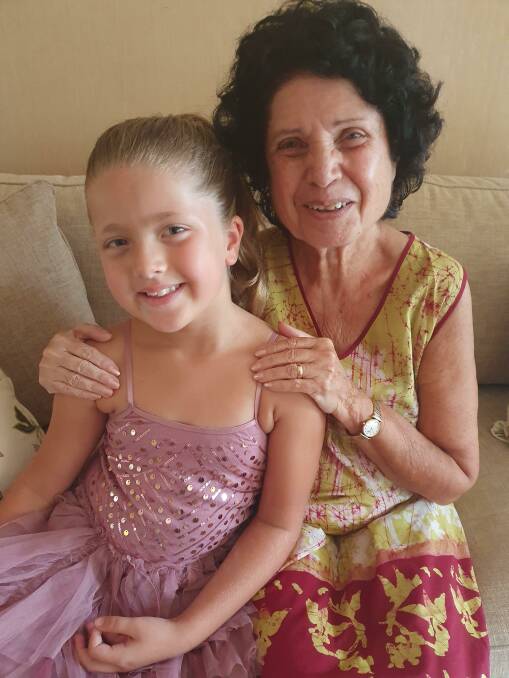 Charlotte Mullin and her grandma Gillian 'Gigi' Hensman. Picture supplied