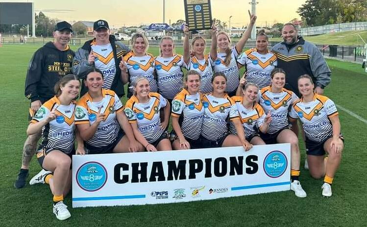 Steele City Elite defeated Brothers and Sisters United in the women's final to win the first Brodie Pearson Memorial 9s at Maitland Sportsground on Saturday, October 7. Picture by Steele City Elite