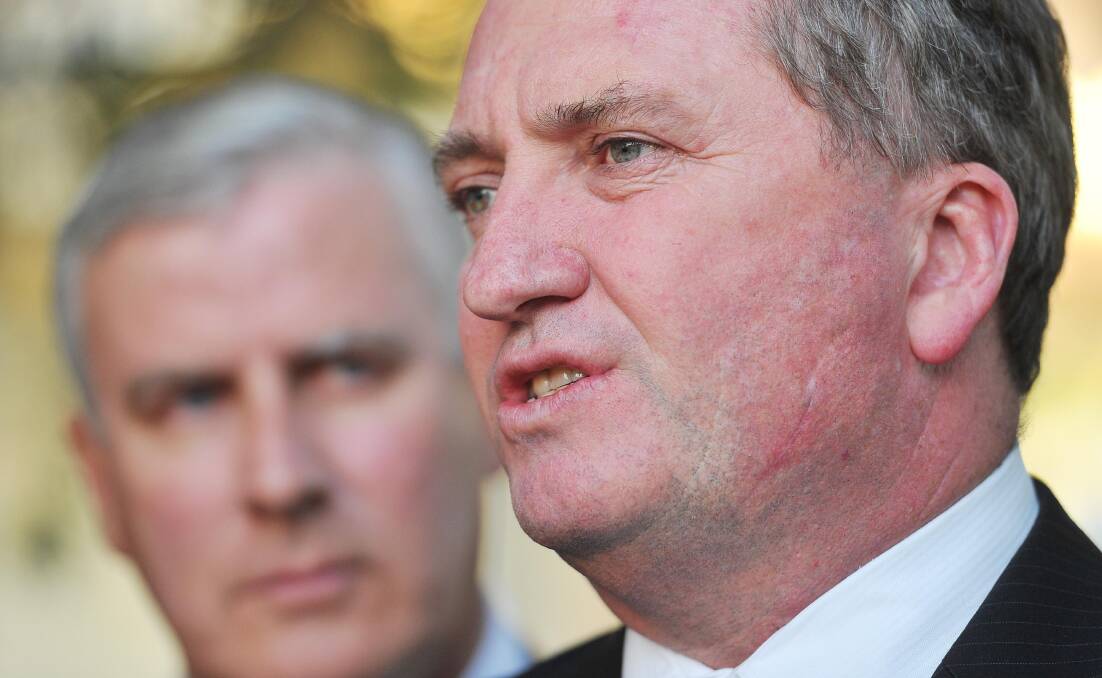 High profile Nationals MP Barnaby Joyce.