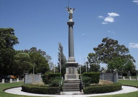 The Maitland Park War Memorial. Picture supplied