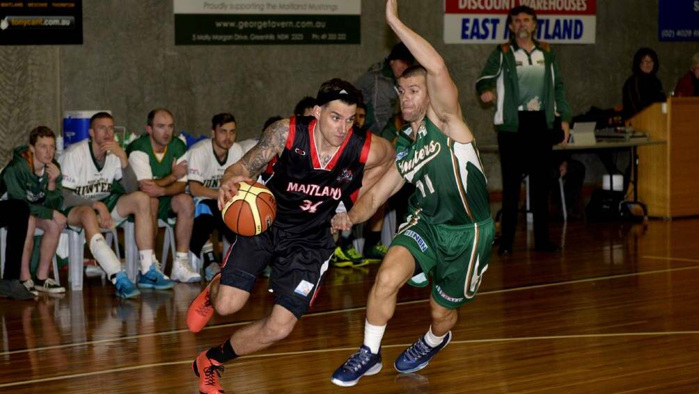 Mitch Rueter had a double double for the Mustangs, scoring 16 points and collecting 11 rebounds against the Sea Eagles.