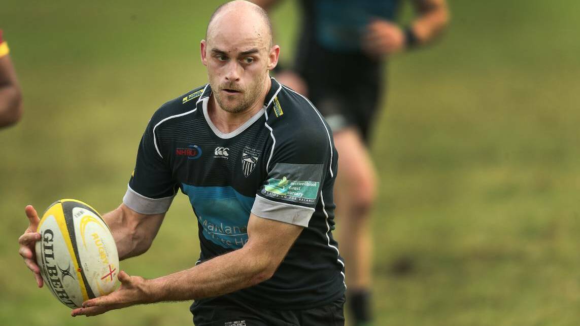 DOUBLE: Rob Williamson's great start to the season continued on Saturday with two tries for the Blacks in their nine-point loss to Wanderers.