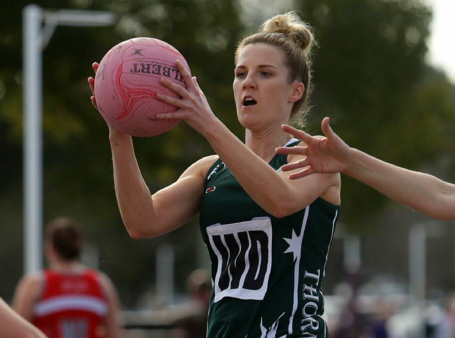 REIGNING PREMIERS: The George Tavern's Amonie Lindsel and her teammates will want to bounce back after their first defeat last week.. Picture: JONATHAN CARROLL
