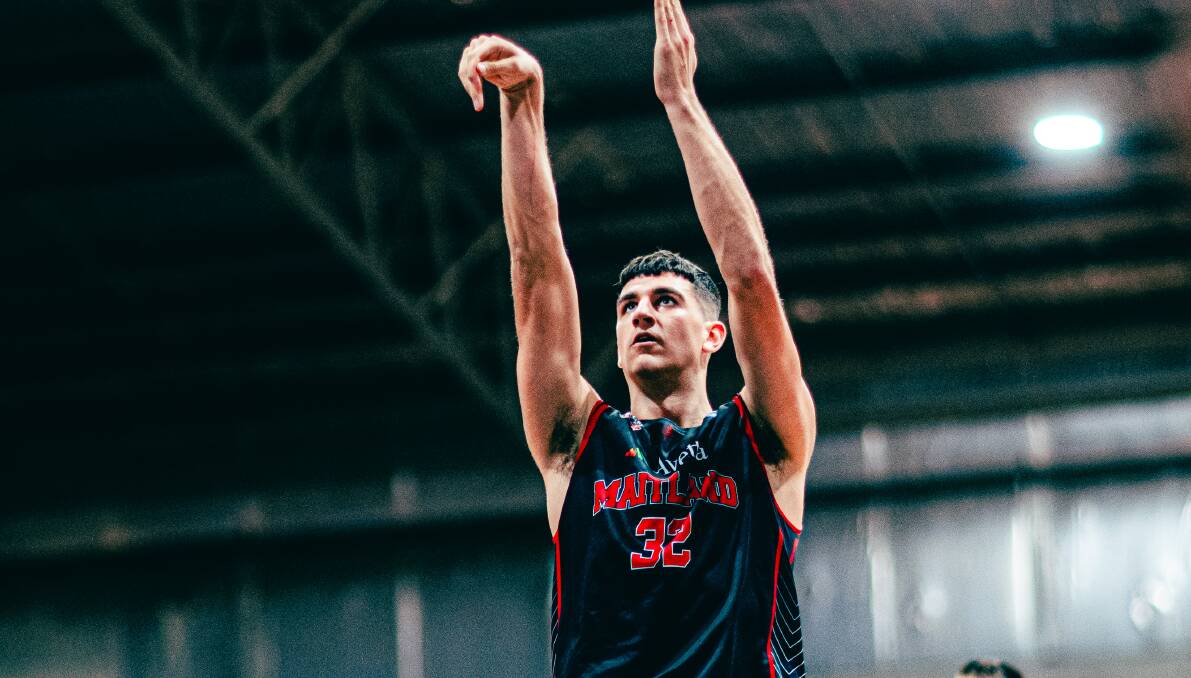 Matt Gray scored 20 points and made 11 rebounds in a double-double performance in Maitland's 110-73 win against Penrith Panthers at the Maitland Federation Centre on Saturday night. File picture by Floyd Mallon.