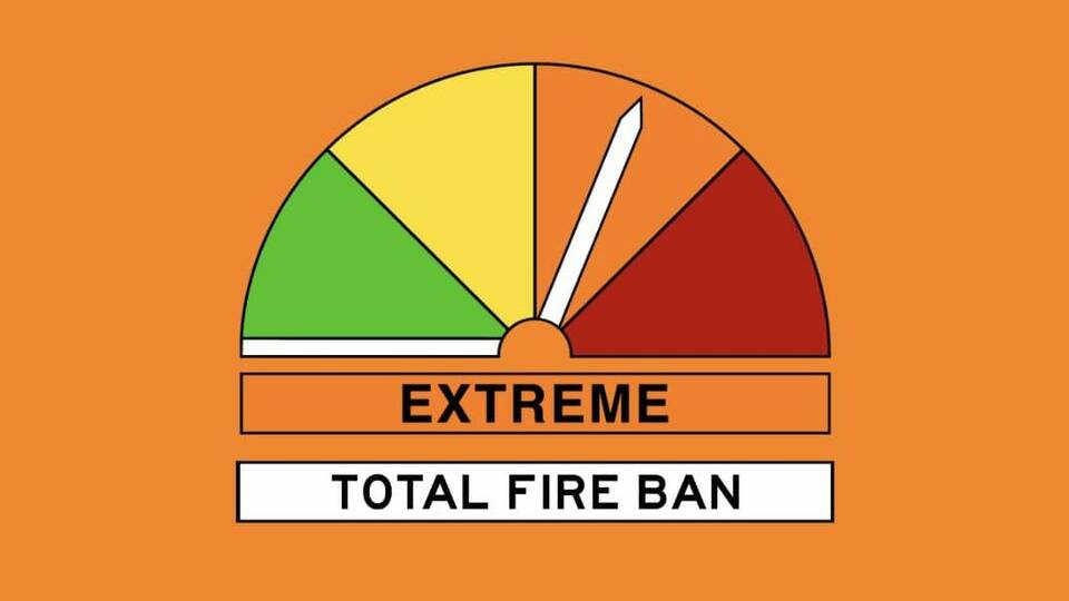 A total fire ban is in place across the Greater and Upper Hunter zones on Thursday, October 12.