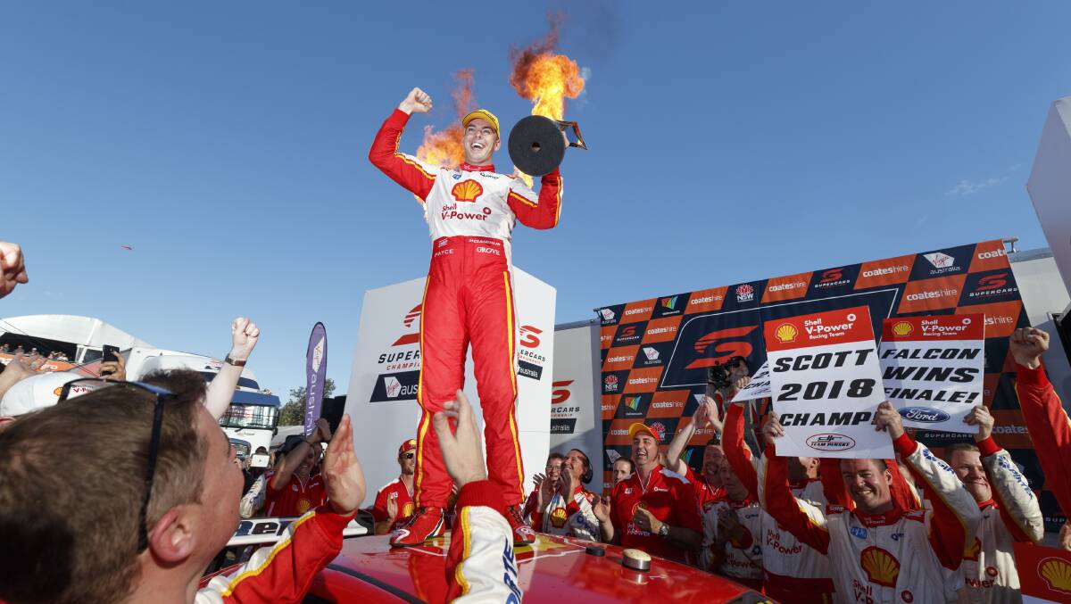 CHAMPION: Scott McLaughlin has taken out the 2018 Supercars Championship with second place in Newcastle on Sunday.