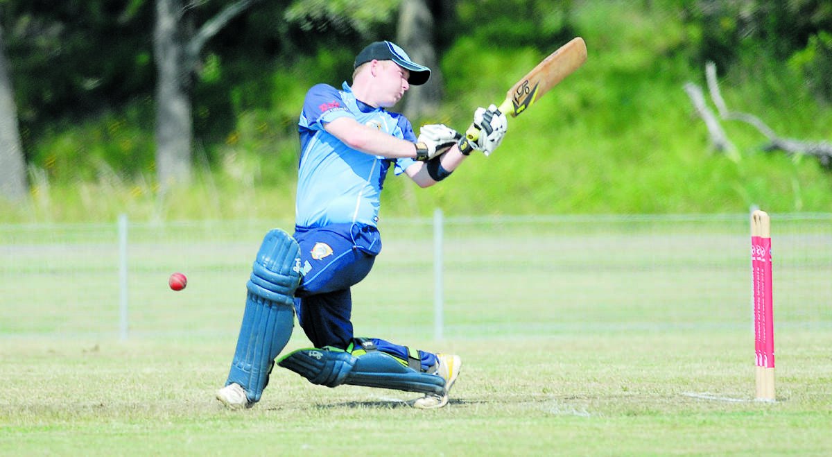 TOP SCORE: Jarrod Moxey top scored with 59 as Port Stephens beat Paterson by a single run on Saturday.