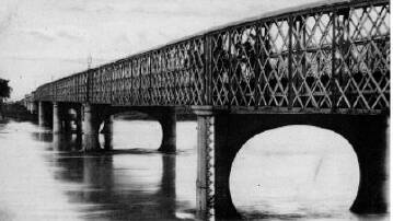 An early photograph of the Belmore Bridge at Maitland. Picture supplied