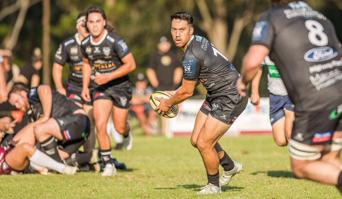 Hare Meihana continued his great form for Maitland with another excellent kicking game. Picture Stewart Hazel.
