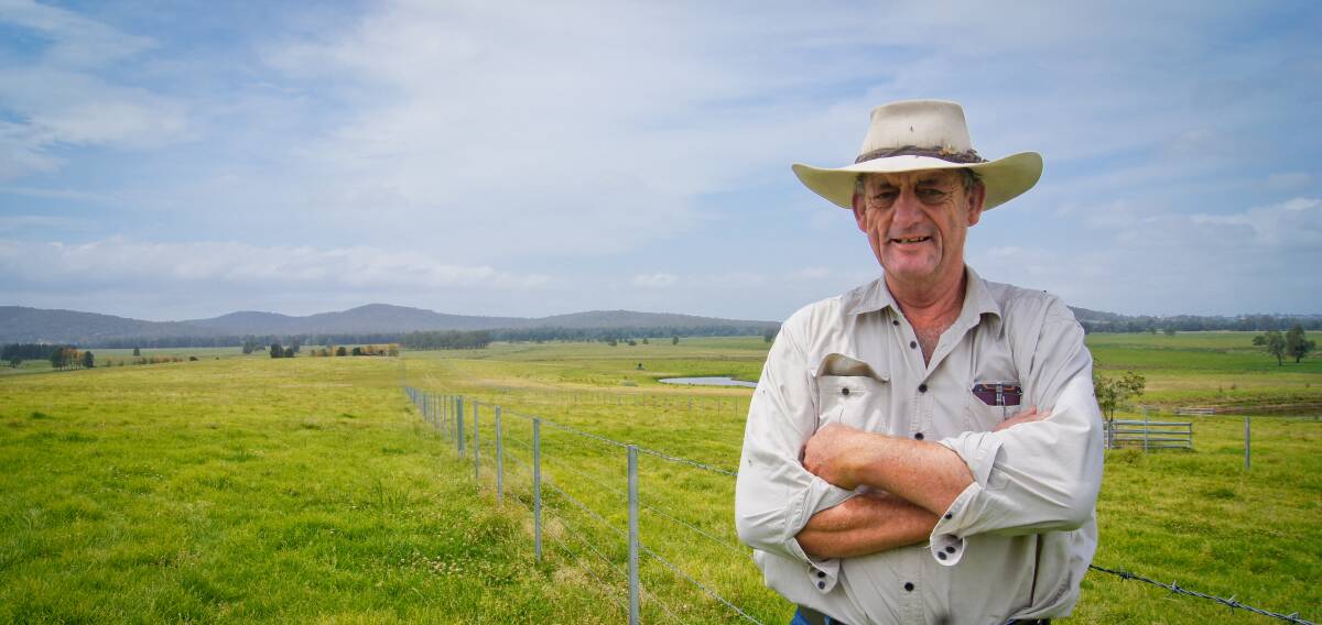 HIGHWAY TO THE HILL: Nelsons Plains landholder Murray Schaefer has built a laneway on his property to easily evacuate cattle in flood time. 