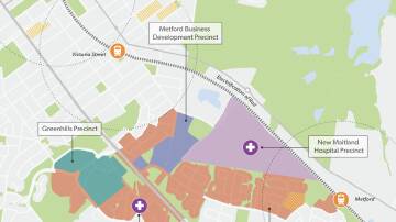 The East Maitland precinct in the Greater Newcastle Metropolitan plan 2036.