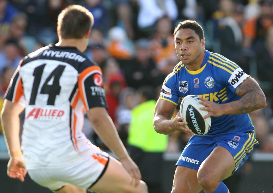 Signing: Western Suburbs Rosellas new recruit Willie Tonga playing for the Parramatta Eels several years ago.
