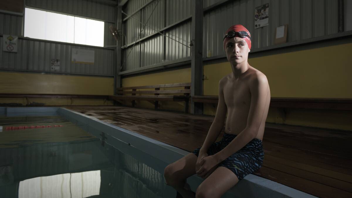 PROPELLED: Harry Cullity recieved a scholarship from Variety for using swimming to deal with his mental health issues. PICTURE: PERRY DUFFIN