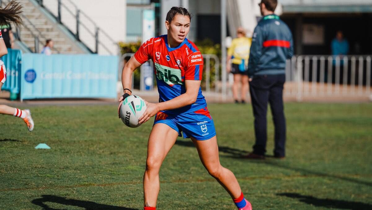 Shanice Parker from Raymond Terrace will play for New Zealand in the Maori women's team in the 2023 All Stars. Picture by the Newcastle Knights