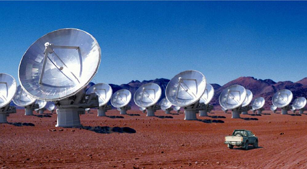 WHAT’S OUT THERE: The Alma telescope complex in Chile’s Atacama desert.	