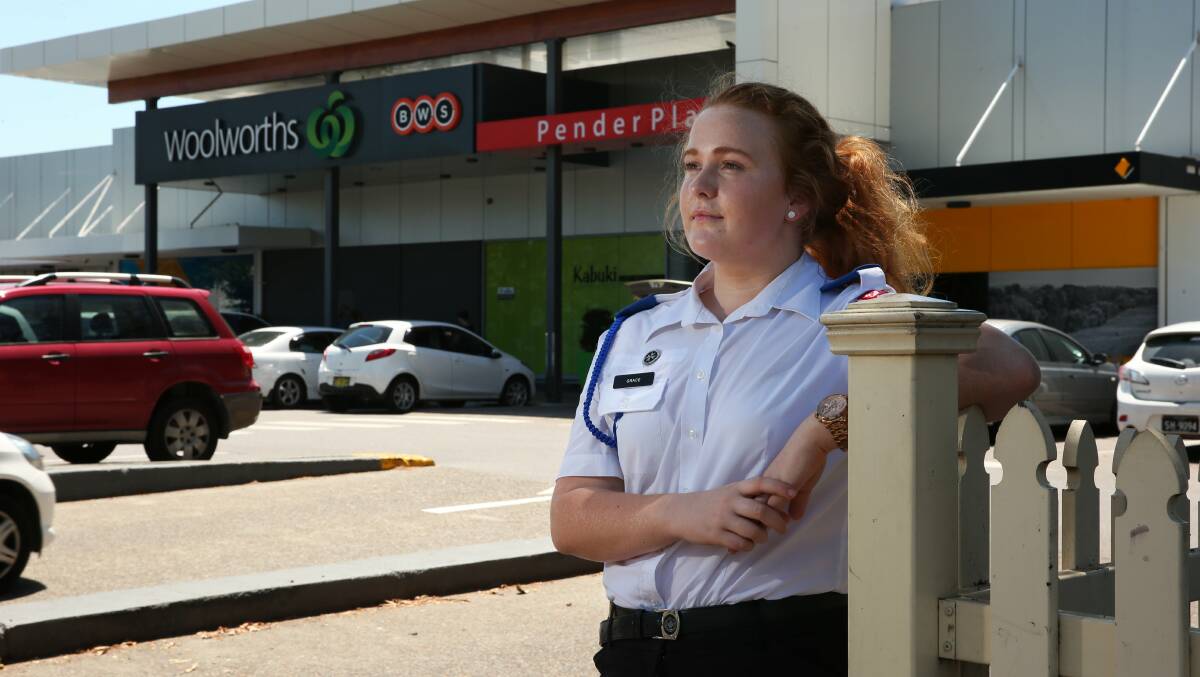 Help at hand: St John Ambulance cadets Grace (pictured) and Nick Ahrens helped an alleged stabbing victim in Maitland. Picture: Simone De Peak