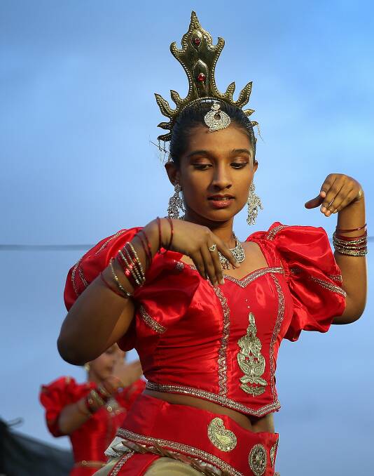 Sri Lankan dancer performs at Riverlights. Picture: Marina Neil