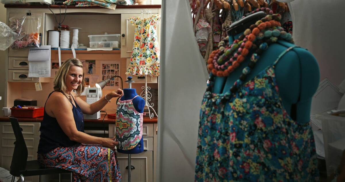 CREATIVE DRIVE: Donna McMahon is an accountant but has a creative sewing business on the side. Picture: MARINA NEIL
