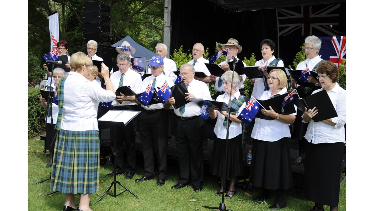 AUSTRALIA DAY: Maitland City Choir.