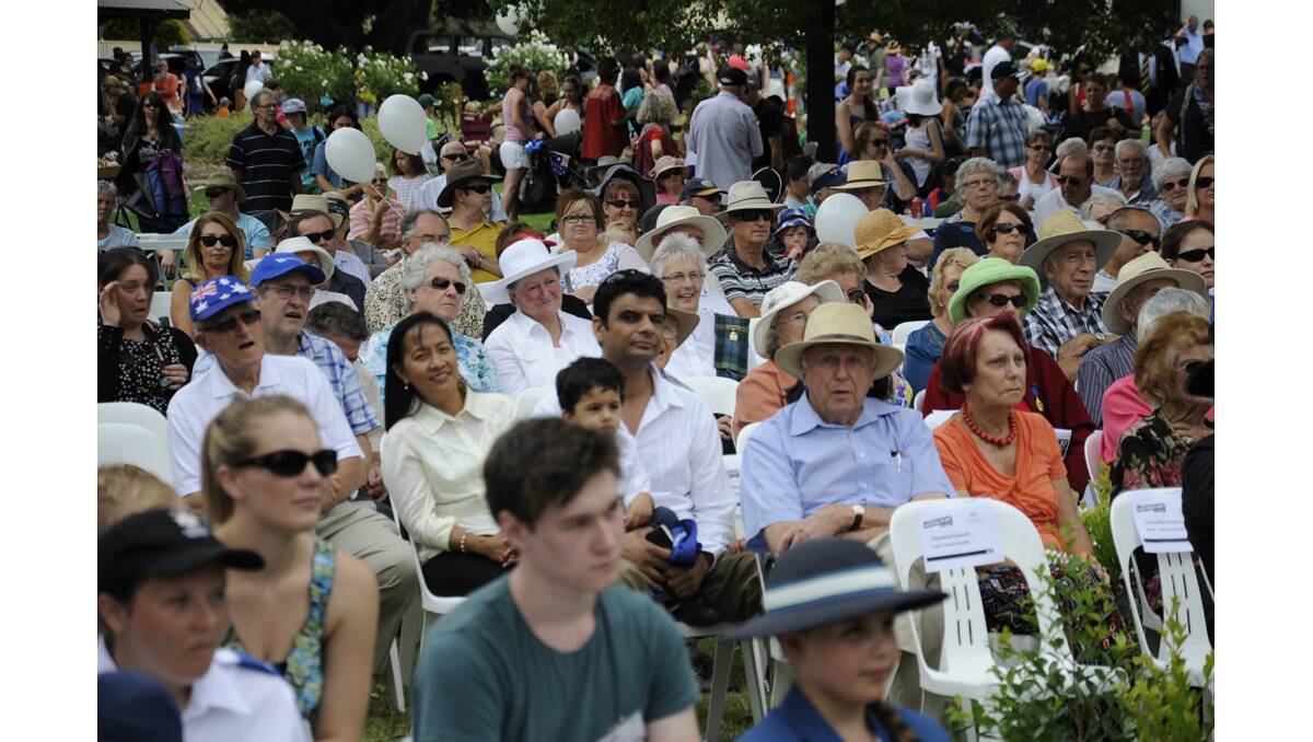 AUSTRALIA DAY: Part of the crowd.