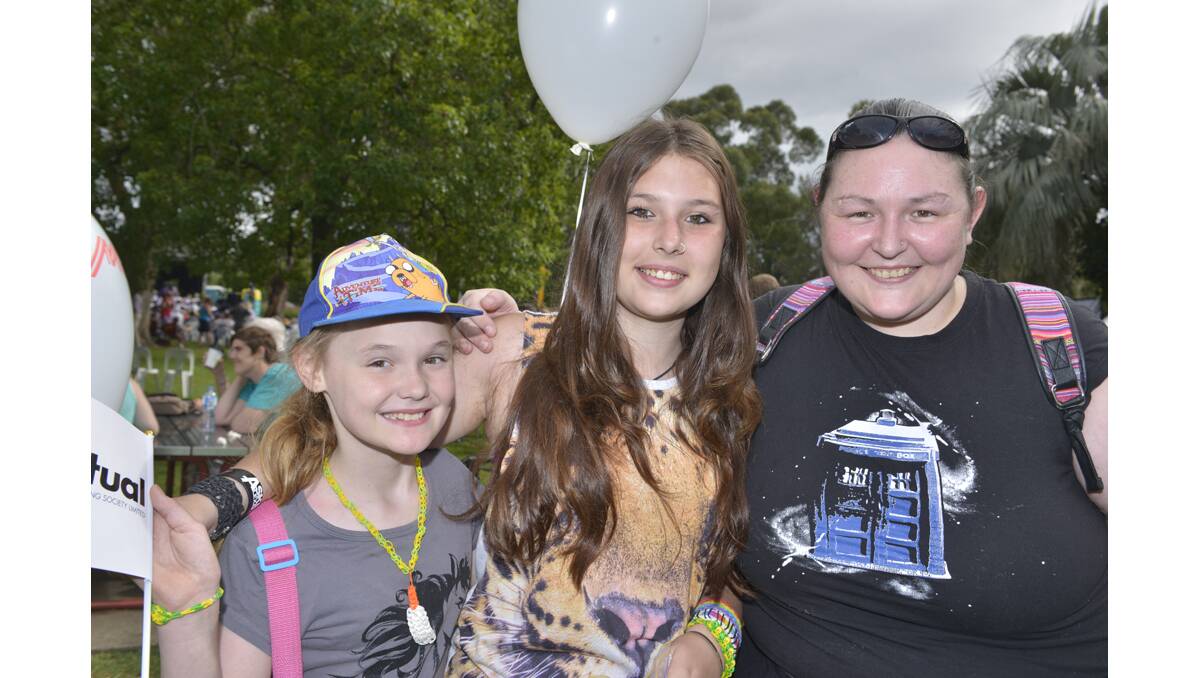 AUSTRALIA DAY: Charli Poke, Kristel Edwards and Leanne Poke.