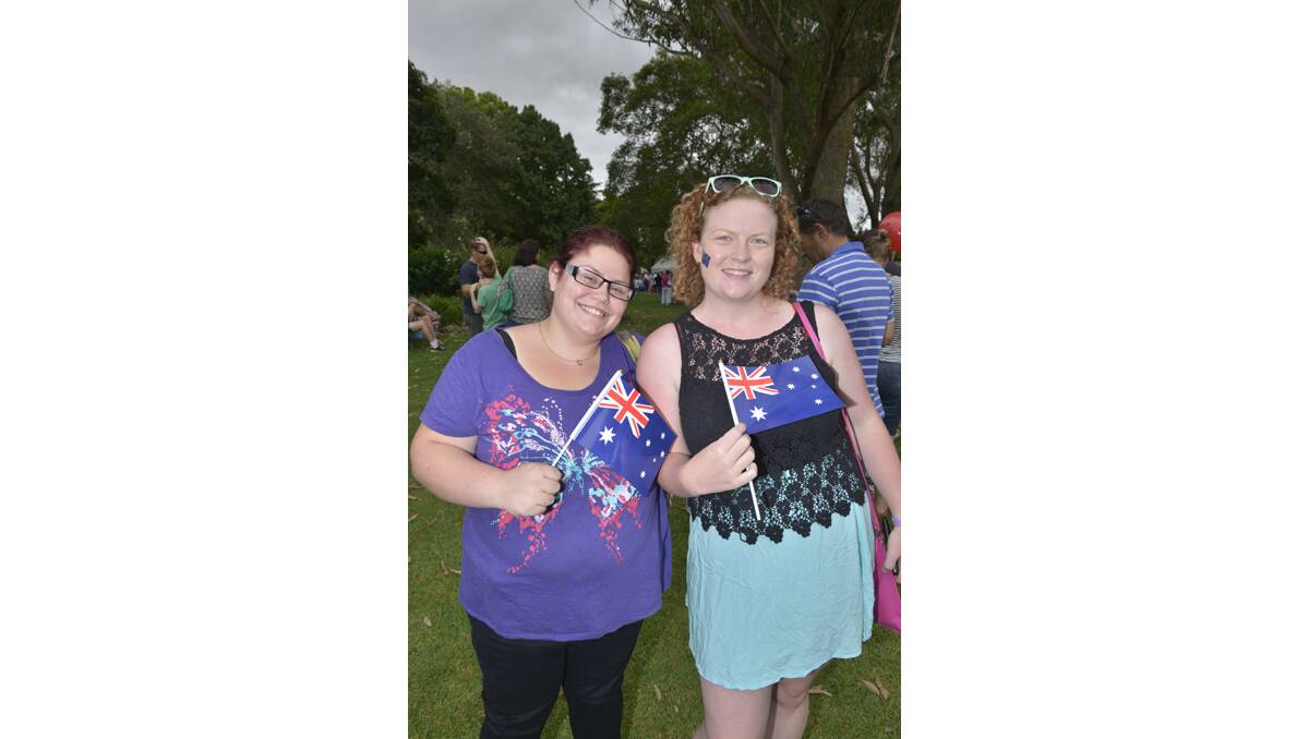 AUSTRALIA DAY: Stephanie Roddenby and Elizabeth Brown.
